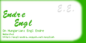 endre engl business card